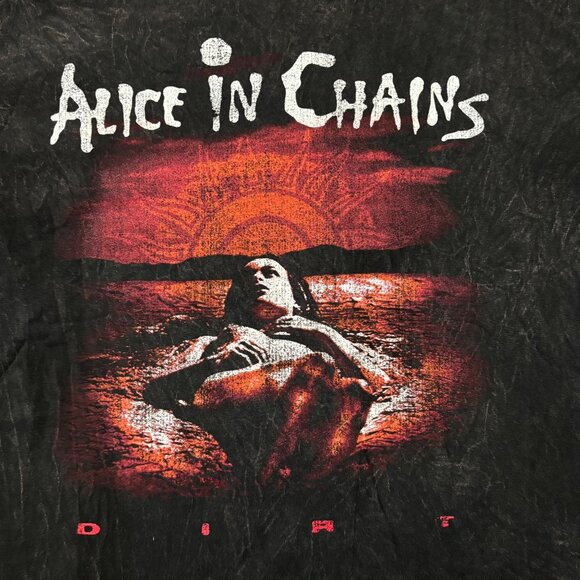 Alice In Chains Dirt Est 1987 Rock Back Mineral Wash T-Shirt Size Large - Picture 2 of 4